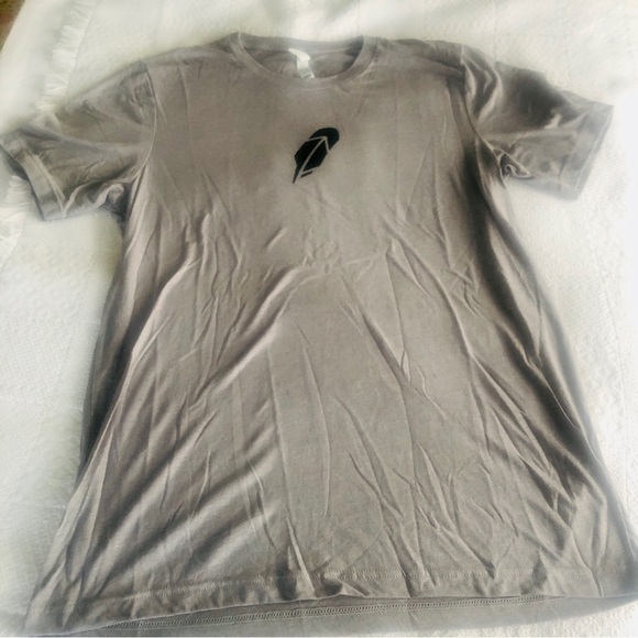 Bella Canvas Robinhood Logo Tee Grey Short Sleeve Men's Unisex size Large - Picture 12 of 13